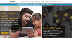 Desktop Screenshot of in.norton.com