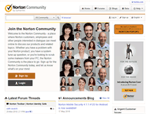 Tablet Screenshot of community.norton.com