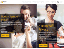 Tablet Screenshot of ie.norton.com