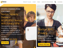 Tablet Screenshot of pl.norton.com
